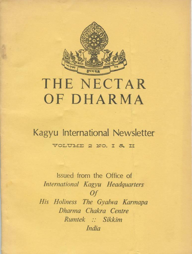 The Nectar of Dharma Vol.2 no. 1 2-front.jpg