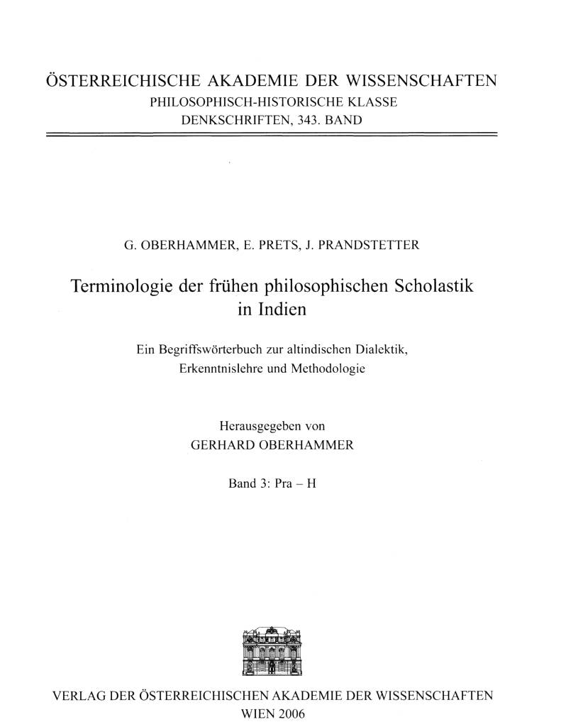 Terminologie der Fruhen Philosophischen Scholastik in Indien - Vol 3 2006-front.jpg