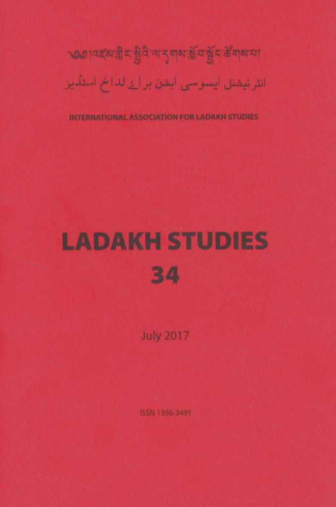 Ladakh Studies (IALS) Vol. 34 (2017)-front.jpg