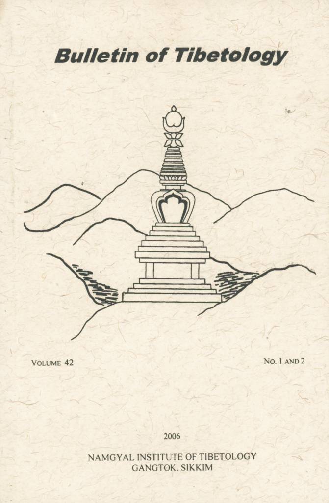 Bulletin of Tibetology Vol. 42 No. 1&2-front.jpg