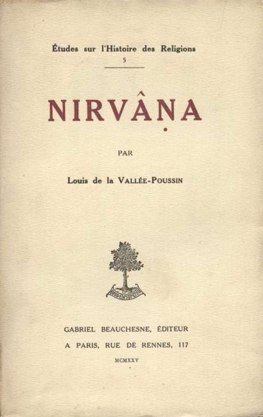 Nirvana La Vallée Poussin-front.jpg