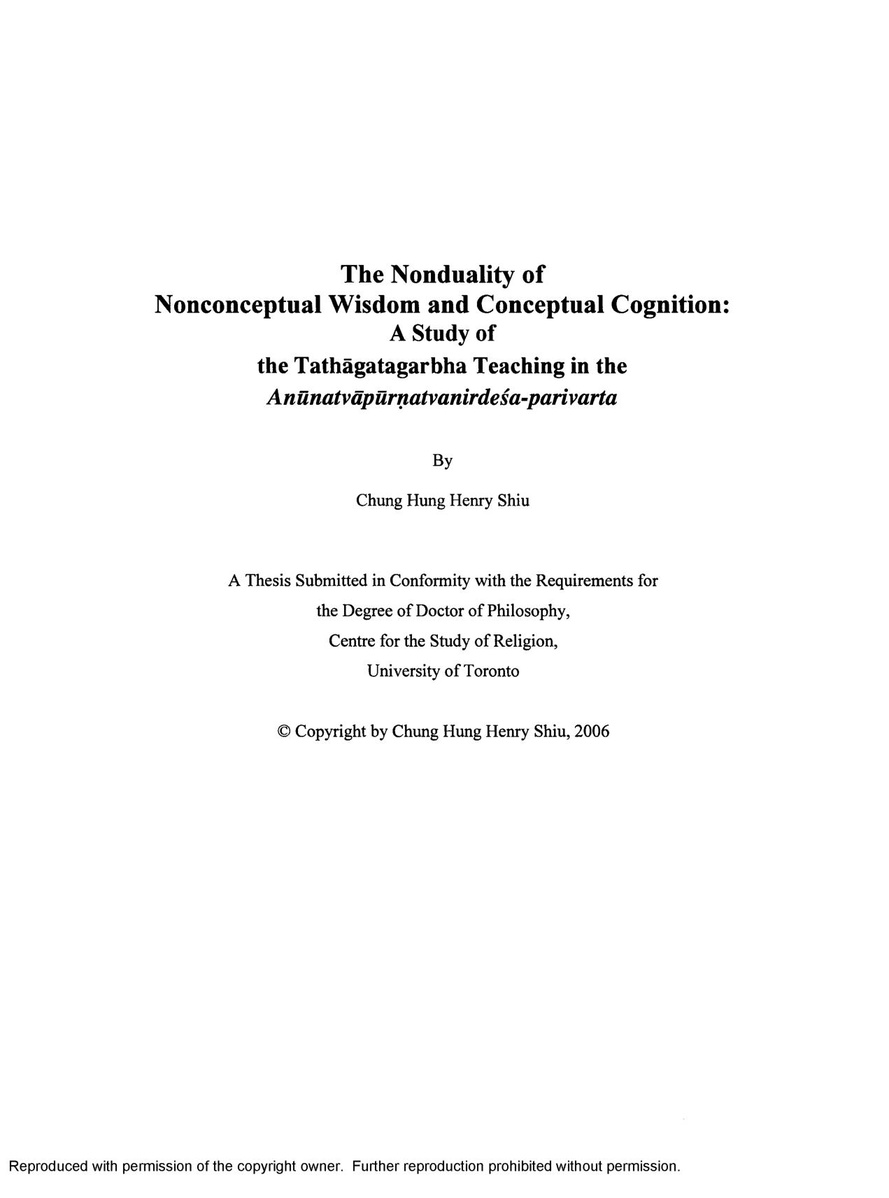 The Nonduality of Nonconceptual Wisdom and Conceptual Cognition-front.jpg