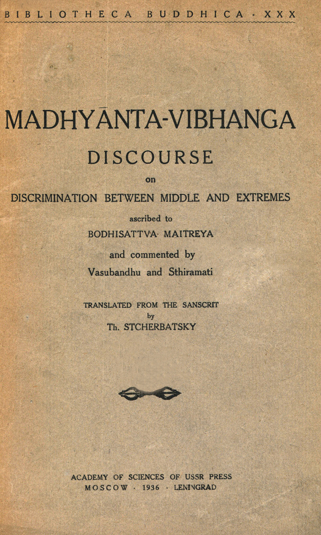 Madhyanta-Vibhanga 1936-front.jpg