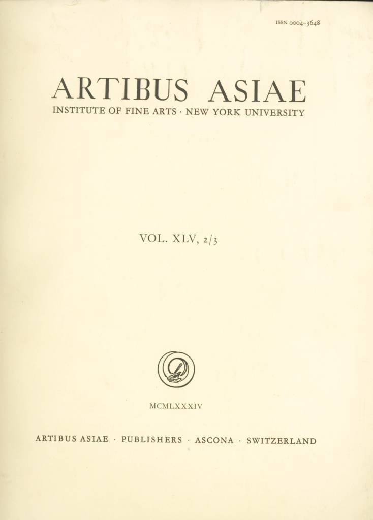 Artibus Asiae Vol. 45, No. 2 & 3-front.jpg