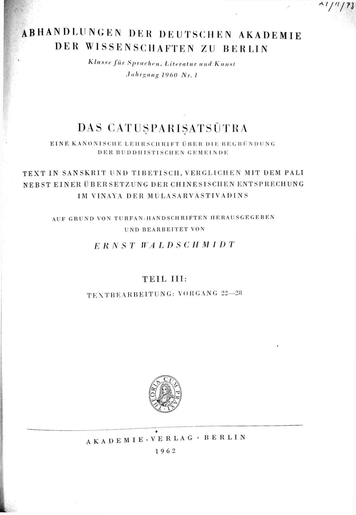 Das Catusparisatsutra Vol. 3-front.jpg