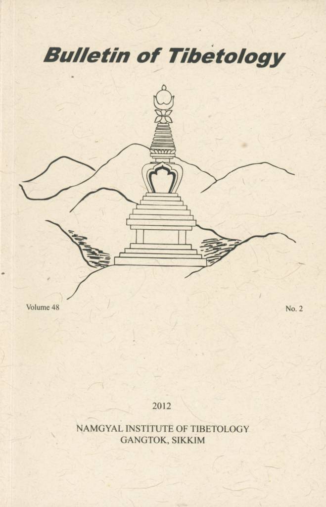 Bulletin of Tibetology Vol. 48, No. 2 (2012)-front.jpg