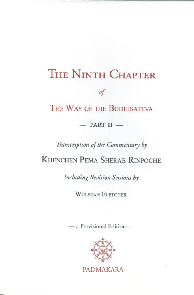 The Ninth Chapter of The Way of the Bodhisattva - Part 2 (Sherab and Fletcher 2019)-front.jpg