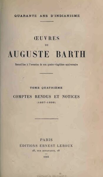 File:Œuvres de Auguste Barth Vol 4-front.jpg