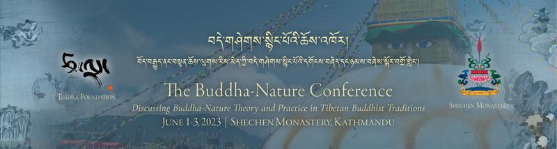 File:2023 Kathmandu Buddha-Nature Conference Banner-5-GoldText.jpg