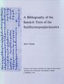 A Bibliography of the Sanskrit Texts of the Saddharmapundarikasutra-front.jpg