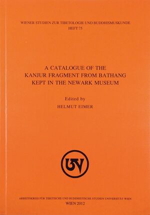 A Catalogue of the Kanjur Fragment from Bathang-front.jpg