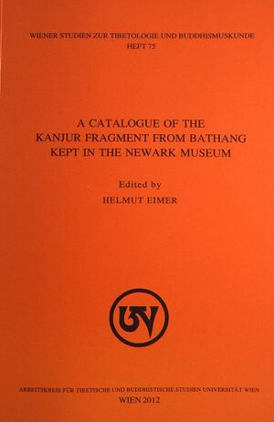 A Catalogue of the Kanjur Fragment from Bathang Kept in the Newark Museum-front.jpg