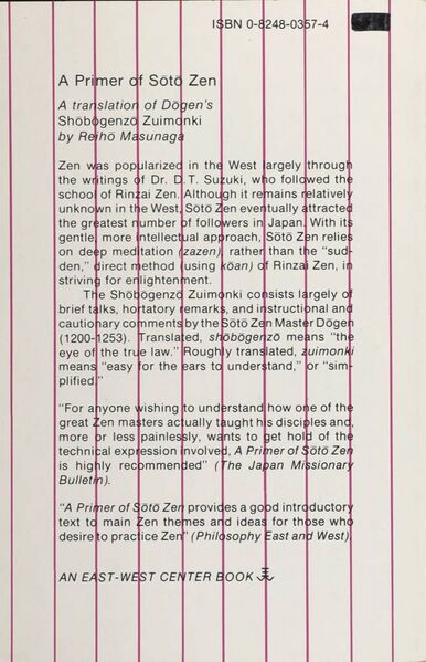 File:A Primer of Soto Zen-back.jpg