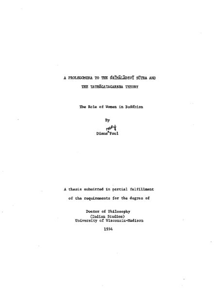 File:A Prolegomena to the Srimaladevi Sutra-front.jpg