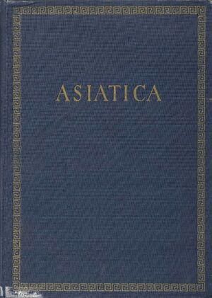 Asiatica Festschrift Friedrich Weller-front.jpg