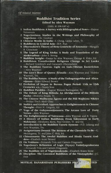 File:Buddhism in Translations (1995, Motilal Banarsidass)-back.jpeg