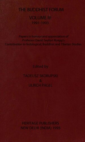 Buddhist Forum Vol. III-front.jpg