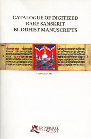 Catalogue of Digitized Rare Sanskrit Buddhist Manuscripts - Vol. 2-front.jpg