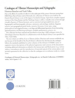 Catalogue of Tibetan Manuscripts and Xylographs Volume One-back.jpg