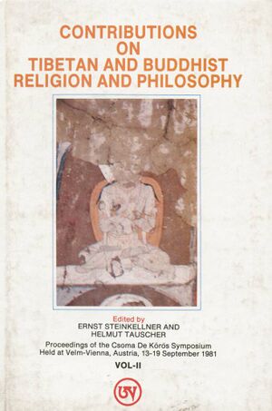 Contributions on Tibetan and Buddhist Religion and Philosophy 2 (Motilal Banarsidass)-front.jpg