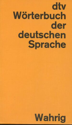 DTV-Worterbuch Der Deutschen Sprache (German Dictionary)-front.jpg