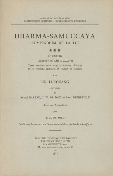File:Dharma-Samuccaya Compendium de la Loi, Vol. 3-front.jpg
