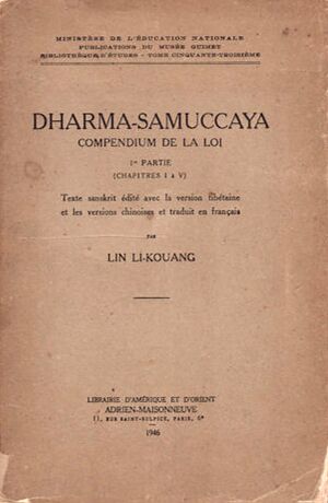 Dharma-Samuccaya Compendium de la loi 1-front.jpg
