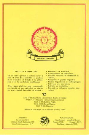 Dharma Institut Karma-Ling Vol. 14 (1992)-back.jpg