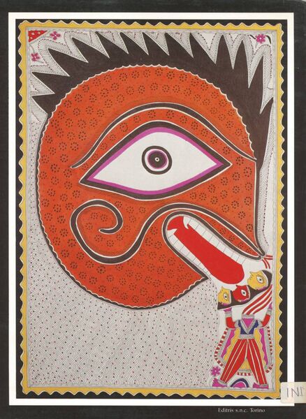 File:Dipinti Madhubani, Strumenti Musicali e Maschere-back.jpg