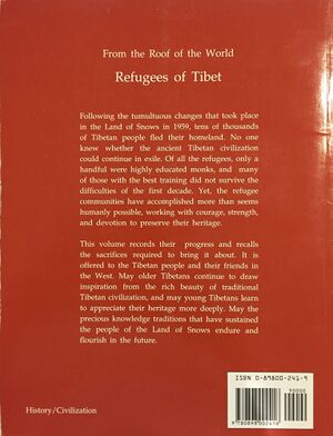 From the Roof of the World, Refugees of Tibet-back.jpg