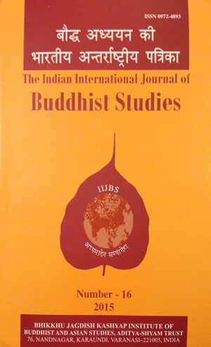Indian International Journal of Buddhist Studies Vol. 16-front.jpg
