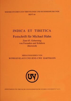 Indica et Buddhica Festschrift für Michael Hahn-front.jpg