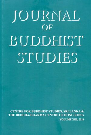 Journal of Buddhist Studies:Vol. 13 (2016)-front.jpg