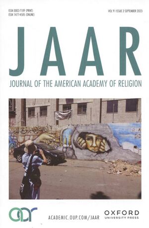 Journal of the American Academy of Religion Vol. 91 No. Journal of the American Academy of Religion Vol. 91 No. 3-front.jpg