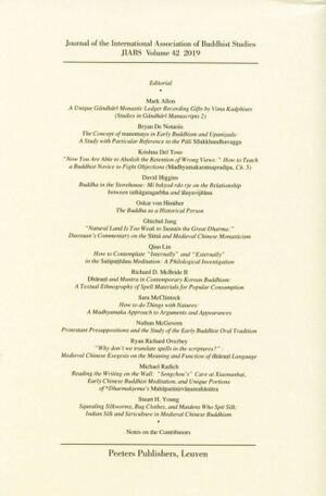 Journal of the International Association of Buddhist Studies Volume 42-back.jpg