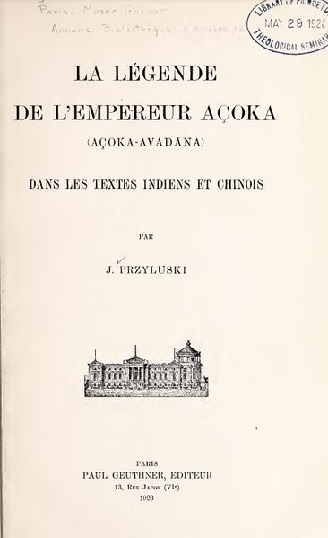 File:La legende de lempereur Asoka-front.jpg