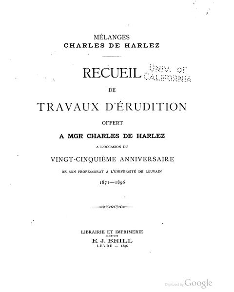 File:Melanges Charles de Harlez-front.jpg