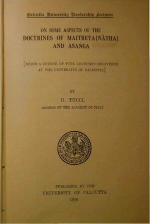 On some aspects of the Doctrines of Maitreyanatha and Asanga-Front.jpg