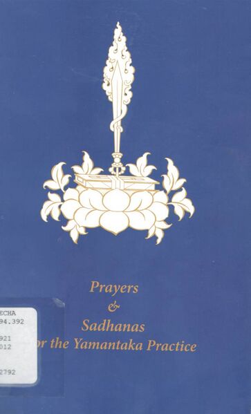 File:Prayers and Sadhanas for the Yamantaka Practice-front.jpg
