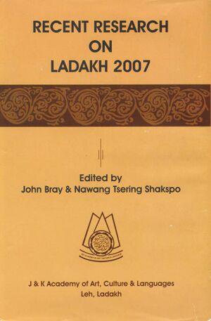 Recent Research on Ladakh (2007)-front.jpg