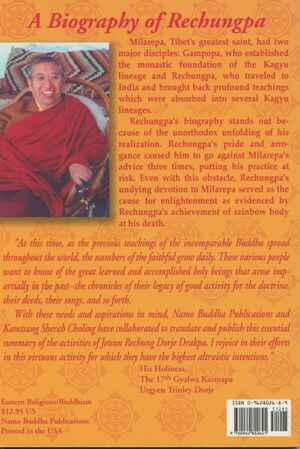 Rechungpa A Biography of Milarepa’s Disciple-back.jpg