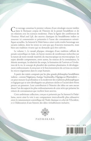 Science et Philosophie dans les ceuvres Classiques du Bouddhisme Indien - Vol.1 (Padmakara 2023)-back.jpg
