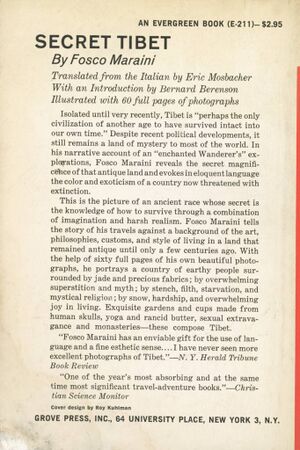 Secret Tibet (1960, Grove Press)-bacl.jpg