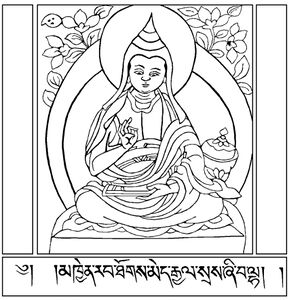 Shantideva (line drawing).jpg
