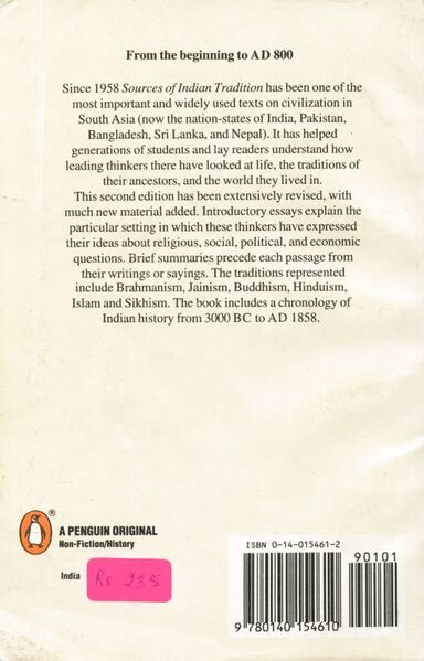 File:Sources of Indian Tradition - Vol. 1-back.jpeg