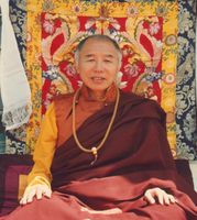 Featured image: Tulku Urgyen Rinpoche, asked to pose in Dzogchen meditation, by Erik Pema Kunsang. [1]