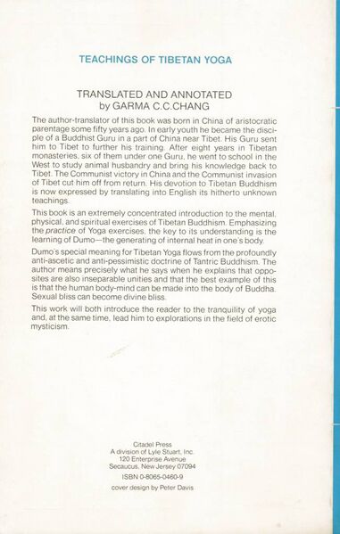 File:Teachings of Tibetan Yoga (1977)-back.jpg