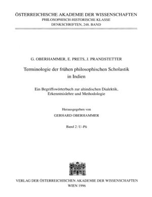Terminologie der Fruhen Philosophischen Scholastik in Indien - Vol 2 1996-front.jpg