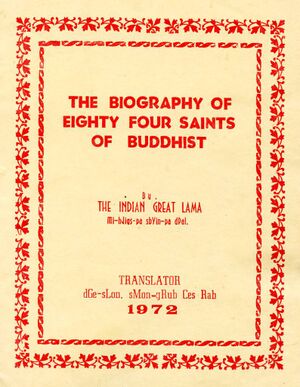 The Biography of Eighty Four Saints of Buddhist-front.jpg