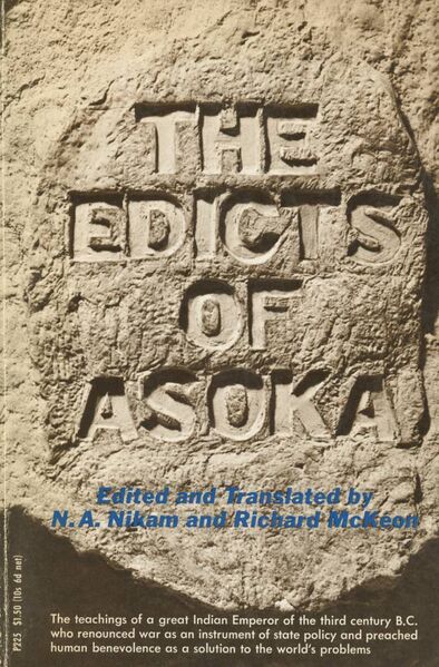 File:The Edicts of Asoka (1966)-front.jpeg
